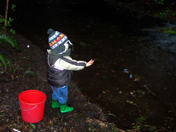 Kayden at the Creek