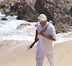 Greg on the beach in Cabo San Lucas